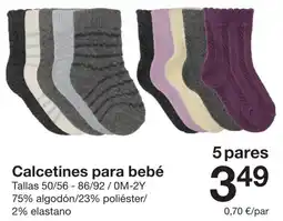 Zeeman Calzetines para bebé oferta