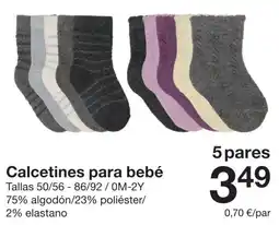 Zeeman Calzetines para bebé oferta