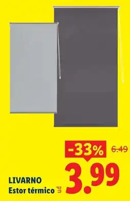 Lidl Livarno estor térmico oferta