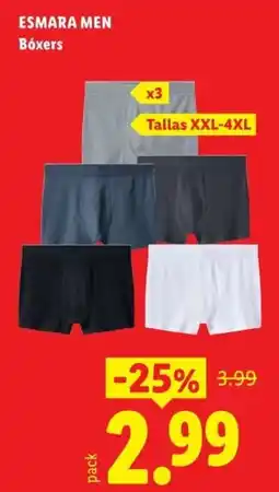 Lidl Esmara men bóxers oferta