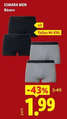 Lidl Esmara men bóxers oferta