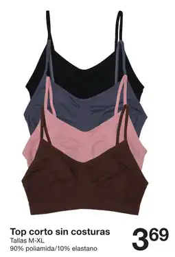 Zeeman Top corto sin costuras oferta