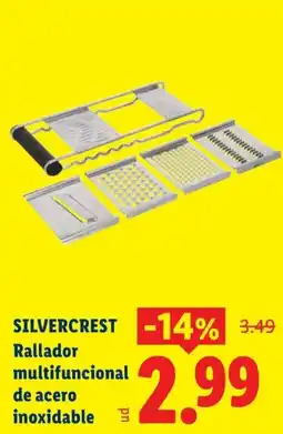 Lidl Silvercrest rallador multifuncional de acero inoxidable oferta