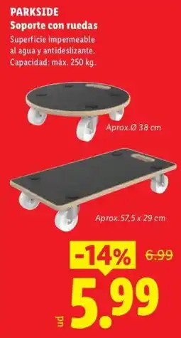 Lidl Parkside soporte con ruedas oferta