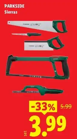 Lidl Parkside sierras oferta