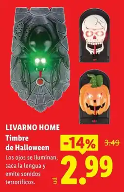 Lidl Livarno Home timbre de halloween oferta