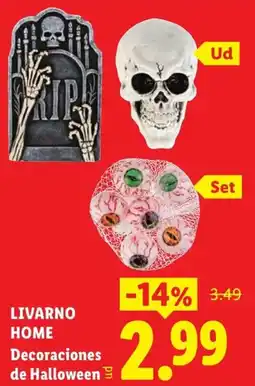 Lidl Livarno Home Decoraciones de Halloween oferta
