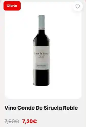 Vino conde de siruela roble