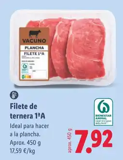 Lidl Vacuno filete de ternera 1ªA oferta