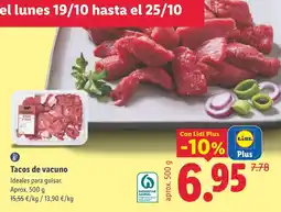 Lidl Lidl Tacos de vacuno oferta