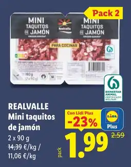 Lidl Realvalle mini taquitos de jamón oferta