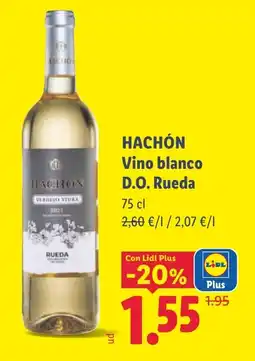 Lidl Hachón vino blanco oferta