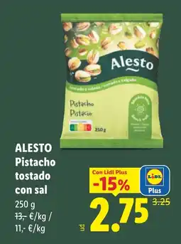 Lidl Alesto pistacho tostado con sal oferta