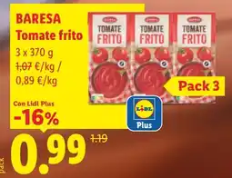 Lidl Baresa tomate frito oferta