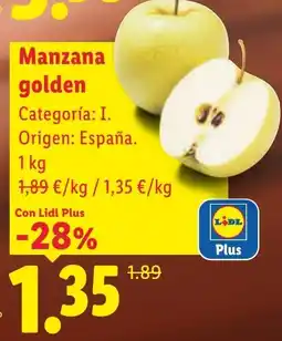 Lidl Manzana golden oferta