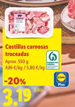 Lidl Lidl costillas carnosas troceadas oferta