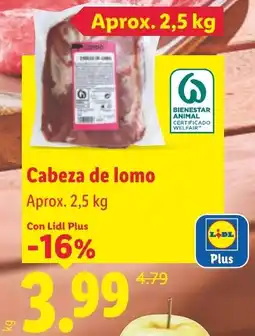 Lidl Lidl Cabeza de lomo oferta