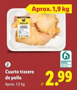 Lidl Pollo cuarto trasero de pollo oferta