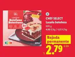 Lidl Chef Select lasaña boloñesa oferta