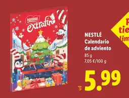 Lidl Nestlé Calendario de adviento oferta