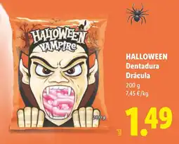 Lidl Halloween dentadura drácula oferta