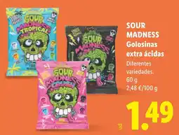Lidl Sour madness golosinas oferta