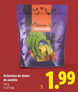 Lidl Golosinas de dedos de zombie oferta