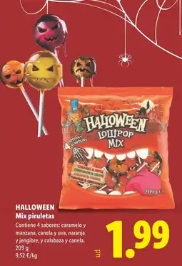 Lidl Halloween lollipop mix oferta