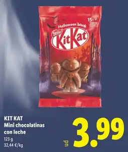 Lidl Kit Kat mini chocolatinas con leche oferta