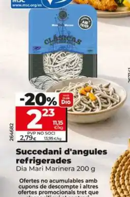 Dia Dia Mari Marinera succedani d'angules refrigerades oferta
