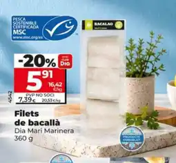 Dia Dia Mari Marinera filets de bacallà oferta