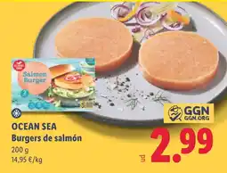 Lidl Ocean Sea burgers de salmón oferta