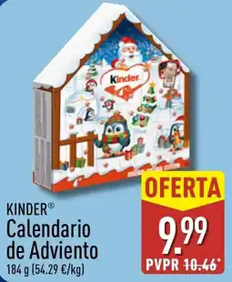 ALDI Kinder Calendario de Adviento oferta
