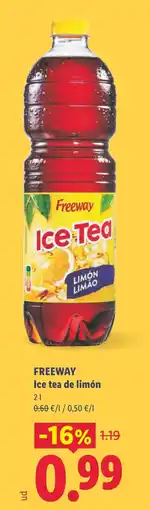 Lidl Freeway ice tea de limón oferta