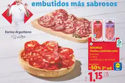 Lidl Realvalle chorizo y salchichón extra oferta