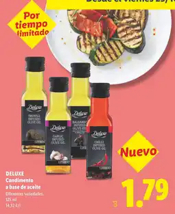 Lidl Deluxe condimento a base de aceite oferta