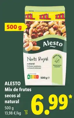 Lidl Alesto mix de frutos secos al natural oferta