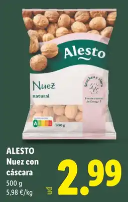 Lidl Alesto Nuez con cáscara oferta