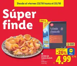 Lidl Ocean Sea Salmón ahumado oferta