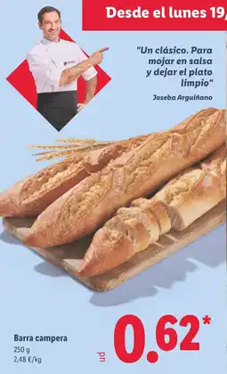 Lidl Barra campera oferta