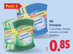 Lidl W5 estropajo oferta