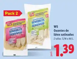 Lidl W5 guantes de látex satinados oferta