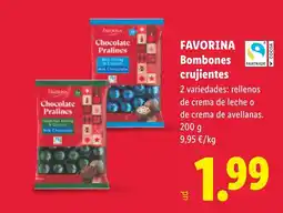 Lidl favorina bombones crujientes oferta