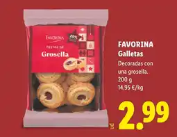 Lidl favorina galletas oferta