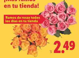 Lidl Ramos de rosas oferta