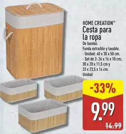 ALDI Home Creation cesta para la ropa oferta