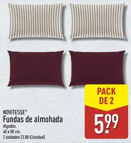 ALDI Novitesse fundas de almohada oferta