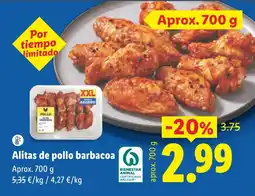 Lidl Alitas de pollo barbacoa oferta