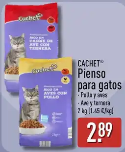 ALDI Cachet pienso para gatos oferta