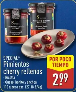 ALDI Special pimientos cherry rellenos oferta